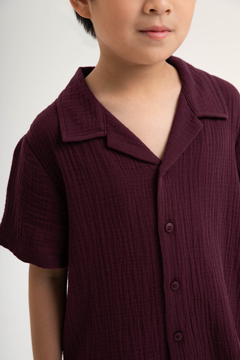 KENNY KIDS BUTTONDOWN MUSLIN SHIRT