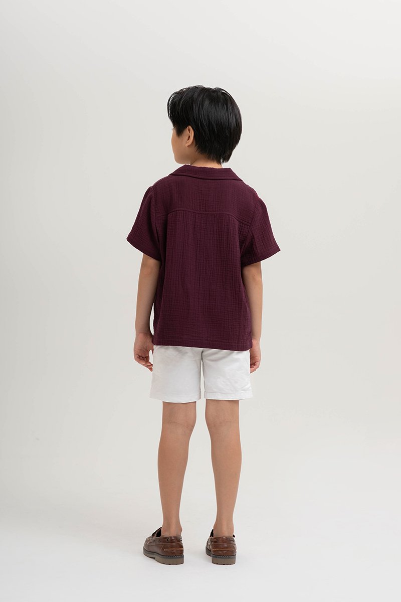 KENNY KIDS BUTTONDOWN MUSLIN SHIRT