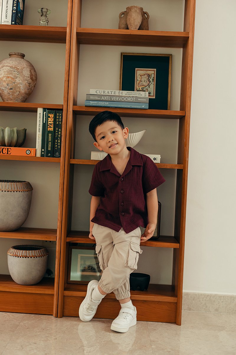 KENNY KIDS BUTTONDOWN MUSLIN SHIRT