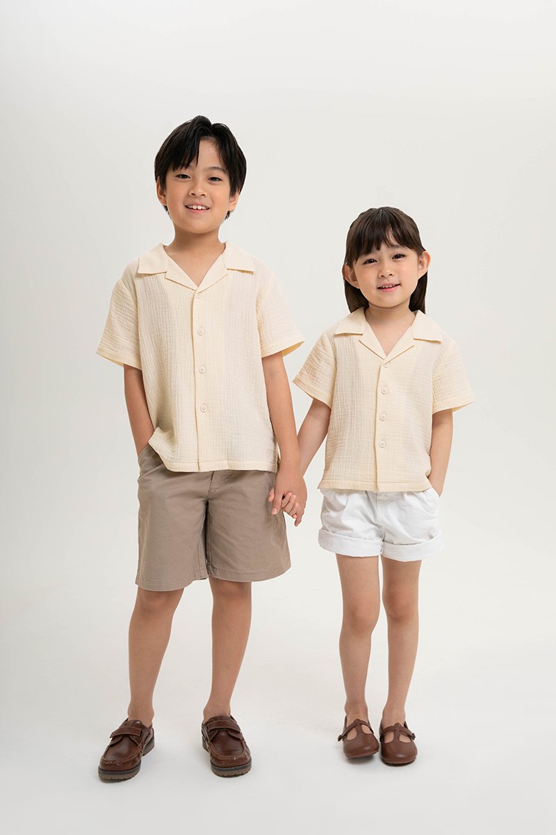 KENNY KIDS BUTTONDOWN MUSLIN SHIRT