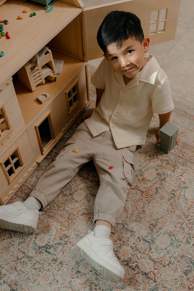 KENNY KIDS BUTTONDOWN MUSLIN SHIRT