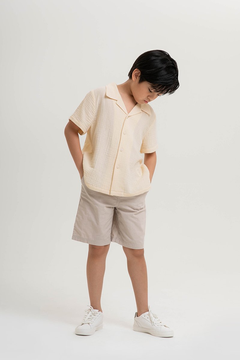 KENNY KIDS BUTTONDOWN MUSLIN SHIRT