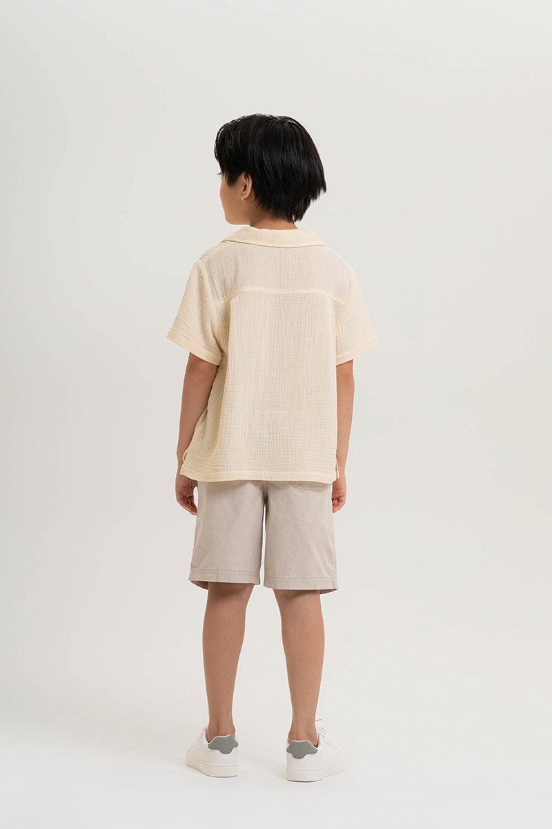 KENNY KIDS BUTTONDOWN MUSLIN SHIRT