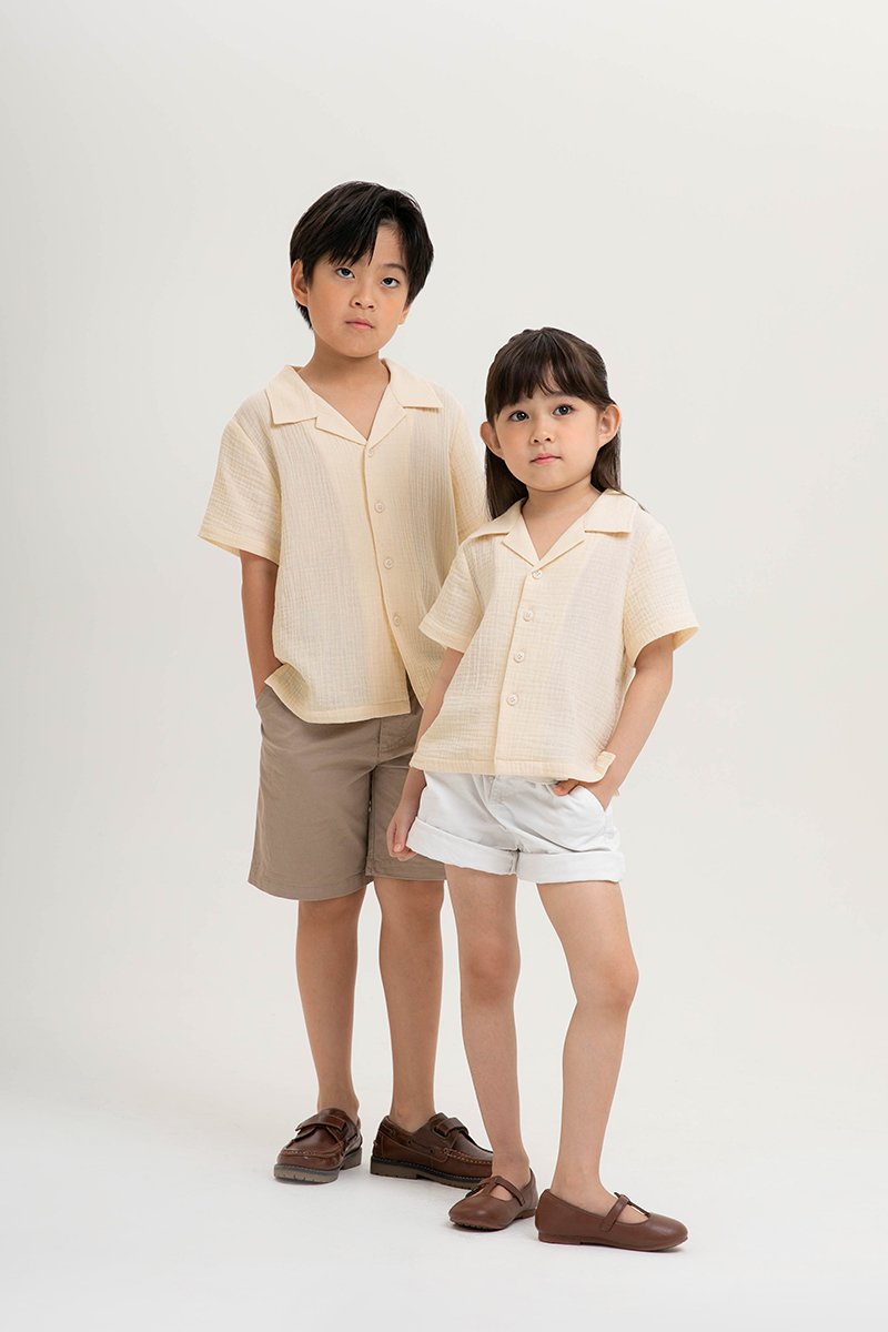 KENNY KIDS BUTTONDOWN MUSLIN SHIRT