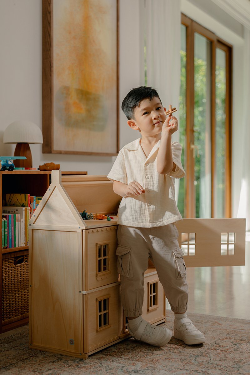 KENNY KIDS BUTTONDOWN MUSLIN SHIRT