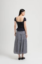 NADYA EYELET PUFF SLEEVES ELASTICATED TOP