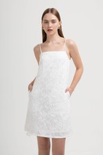 RAISSA CAMI EMBROIDERED MINI DRESS