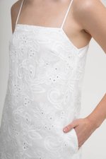 RAISSA CAMI EMBROIDERED MINI DRESS