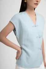 YUMIE TIE BACK WRAP CHEONGSAM TOP