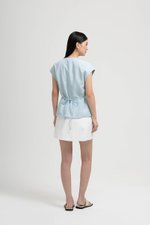 YUMIE TIE BACK WRAP CHEONGSAM TOP