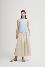 ERICA SIDE BUTTONS LINEN TOP