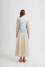 ERICA SIDE BUTTONS LINEN TOP