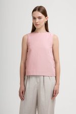 ERICA SIDE BUTTONS LINEN TOP