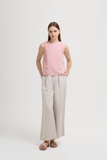 ERICA SIDE BUTTONS LINEN TOP