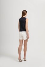 ERICA SIDE BUTTONS LINEN TOP