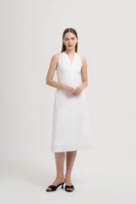 ISABELLA HALTER NECK POLKA DOT MIDI DRESS