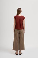 MIKA BUTTONDOWN LINEN TOP