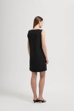 MISCHA TWIST SHOULDER LINEN DRESS