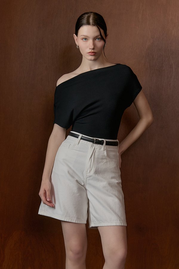 *BACKORDER 3* RACHAEL OFF SHOULDER TEE