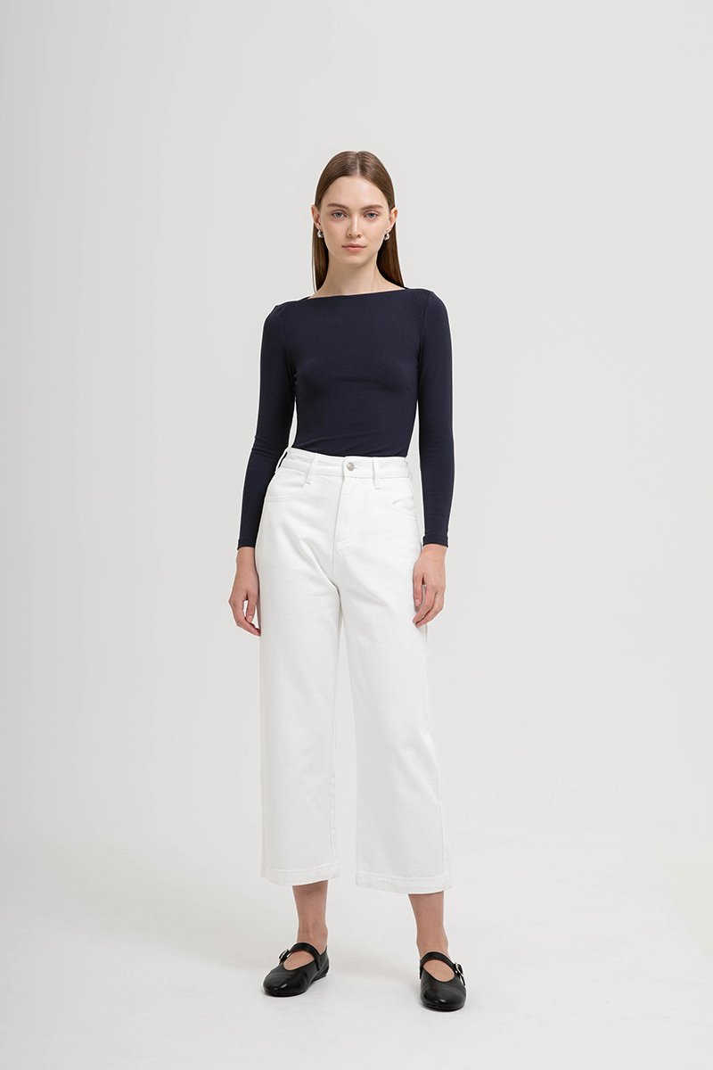 DAMARIS WIDE LEG DENIM JEANS (PETITE)