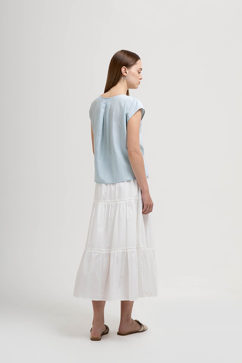 MIKA BUTTONDOWN LINEN TOP