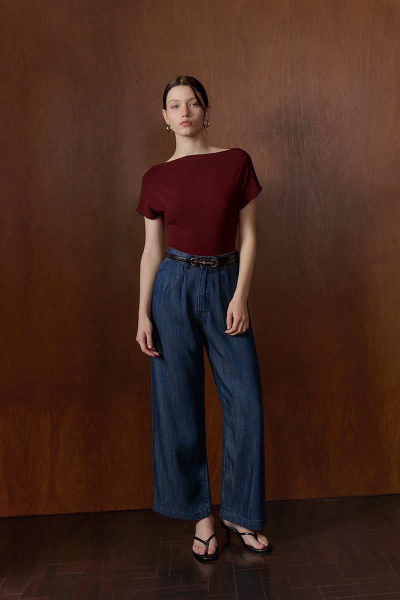 RACHAEL OFF SHOULDER TEE