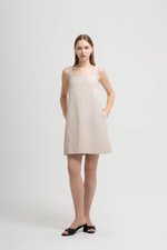 TASYA SHIFT LINEN MINI DRESS