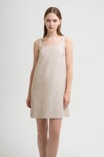 TASYA SHIFT LINEN MINI DRESS