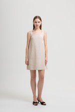 TASYA SHIFT LINEN MINI DRESS