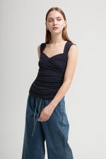 VALERIN SWEET HEART RUCHED TOP