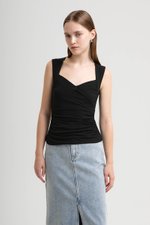 VALERIN SWEET HEART RUCHED TOP