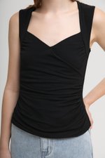 VALERIN SWEET HEART RUCHED TOP