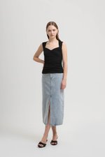 VALERIN SWEET HEART RUCHED TOP