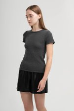 LEONE CREW NECK KNIT TOP