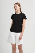 LEONE CREW NECK KNIT TOP