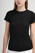 LEONE CREW NECK KNIT TOP