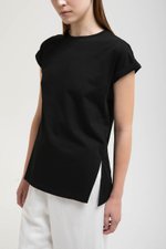 PENNY ROLLED CAP SLEEVES OVERSIZED TEE