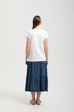 PENNY ROLLED CAP SLEEVES OVERSIZED TEE