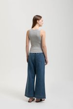 OLINA PADDED SCOOP NECK TANK TOP