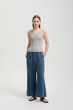 OLINA PADDED SCOOP NECK TANK TOP