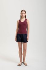OLINA PADDED SCOOP NECK TANK TOP