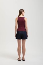 OLINA PADDED SCOOP NECK TANK TOP