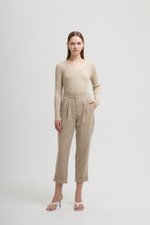 GINNY RIBBED KNIT CARDIGAN