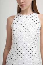 CHELSEA POLKADOT SHEATH DRESS
