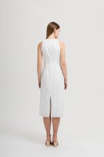 CHELSEA POLKADOT SHEATH DRESS
