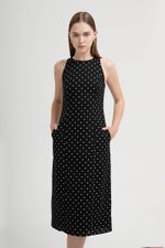 CHELSEA POLKADOT SHEATH DRESS