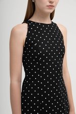 CHELSEA POLKADOT SHEATH DRESS