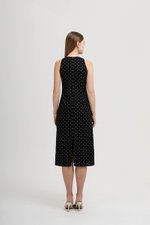 CHELSEA POLKADOT SHEATH DRESS