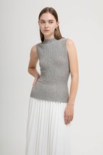 HELDA MOCK NECK KNIT TOP