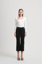 LEONA HIGH WAISTED CROPPED PANTS